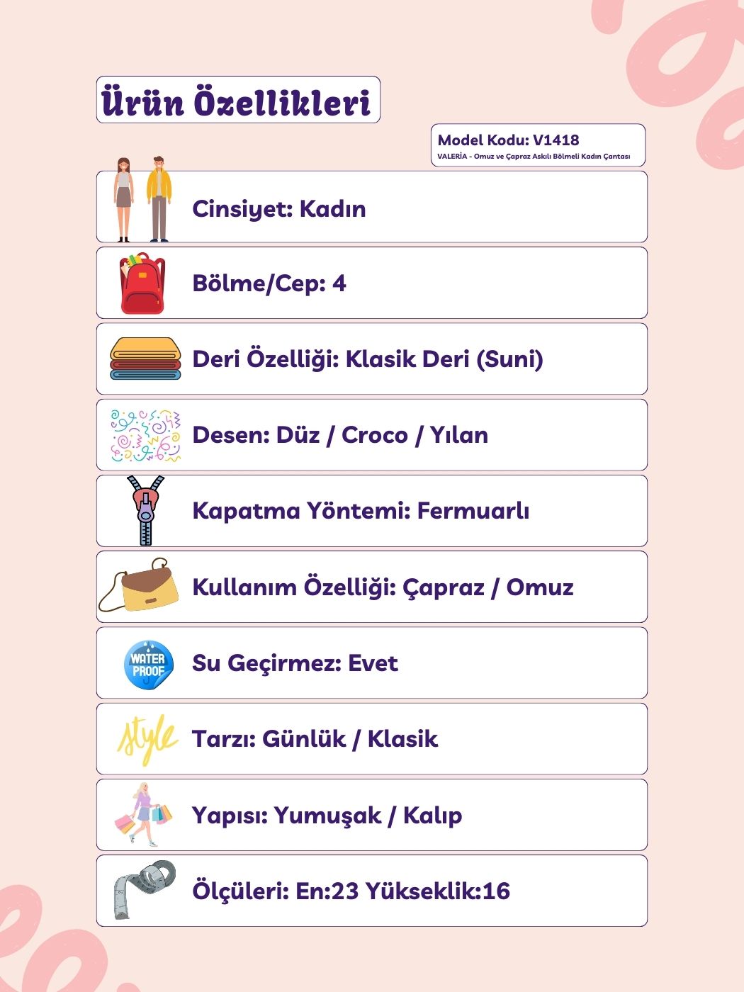 VALERİA%20-%20Omuz%20ve%20Çapraz%20Askılı%20Bölmeli%20Kadın%20Çantası